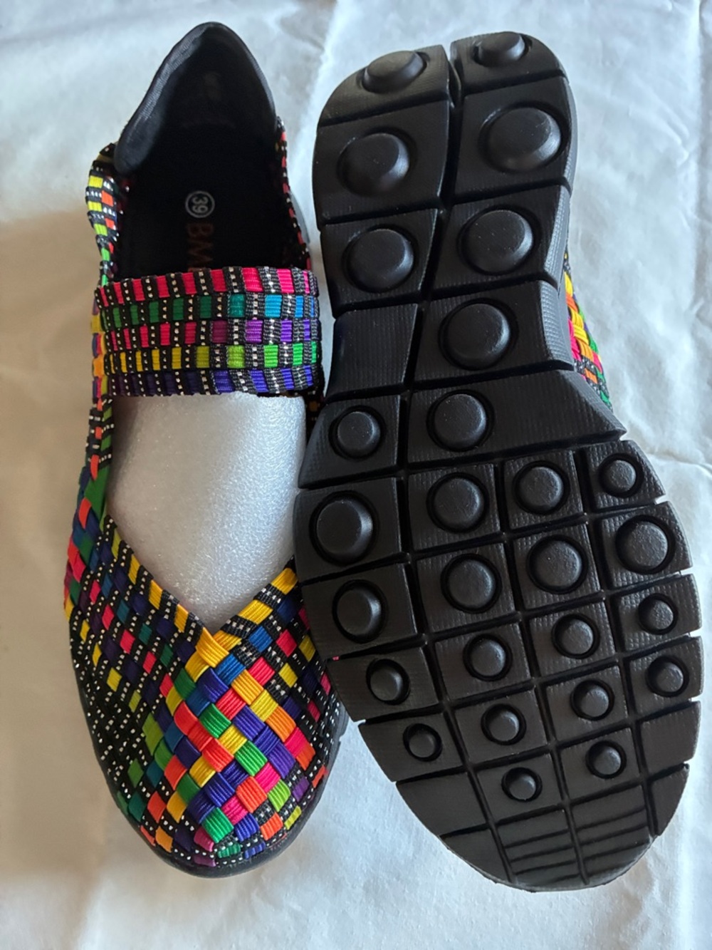 bernie mev. Multicolor Woven Mary Jane Flats - Picture 2 of 2
